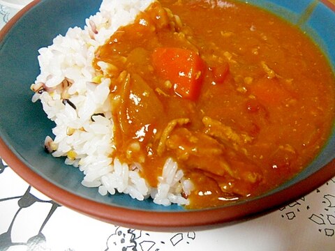 豚ひき肉とトマト缶のカレー